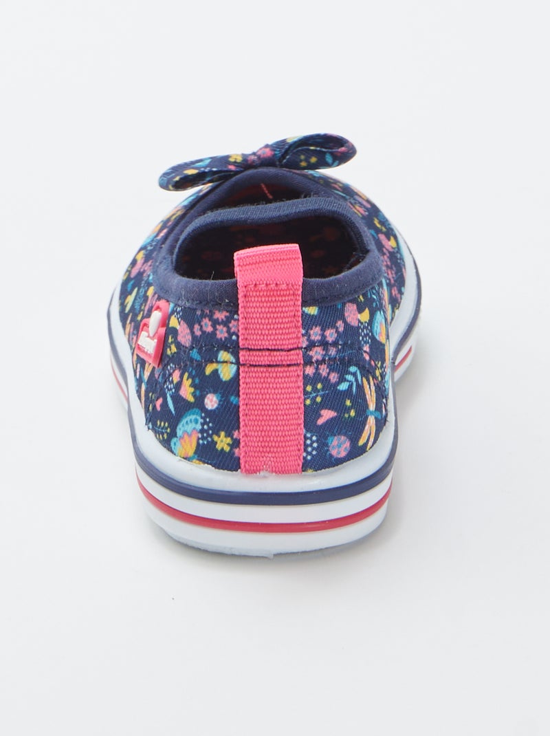Ballerine in tela a fiori BLU - Kiabi