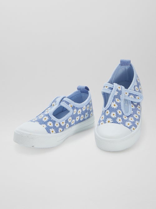 Ballerine in tela con chiusura a strappo - Kiabi