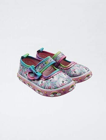 Ballerine in tela unicorno