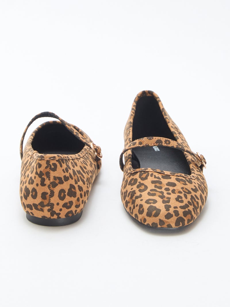 Ballerine leopardate Marrone - Kiabi