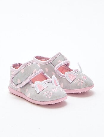 Ballerine pantofola animate con velcro