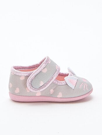 Ballerine pantofola animate con velcro
