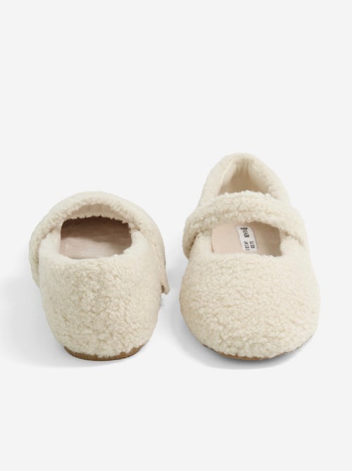 Ballerine piatte in maglia bouclé - Kiabi