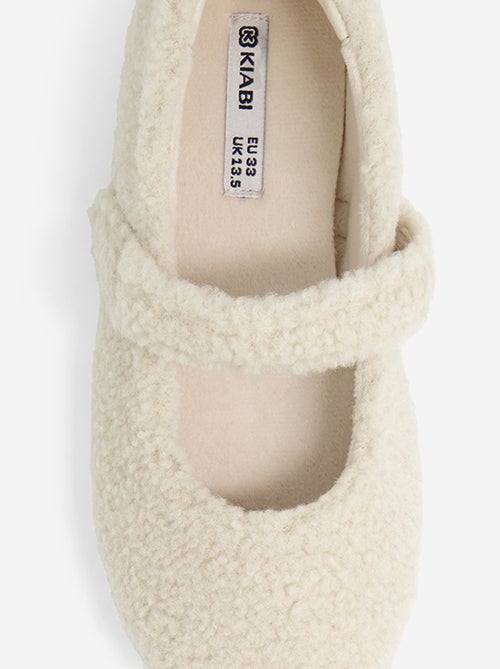 Ballerine piatte in maglia bouclé - Kiabi