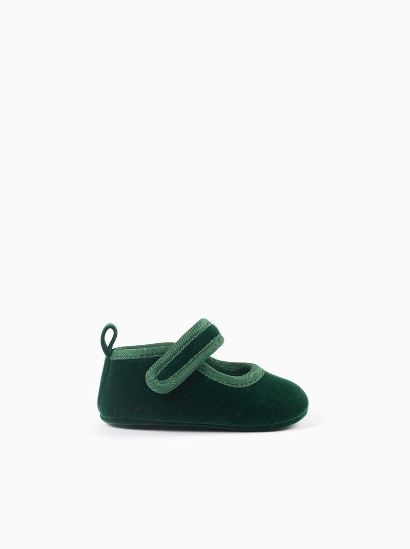 Ballerine pre-walker in velluto Multicolore - Kiabi