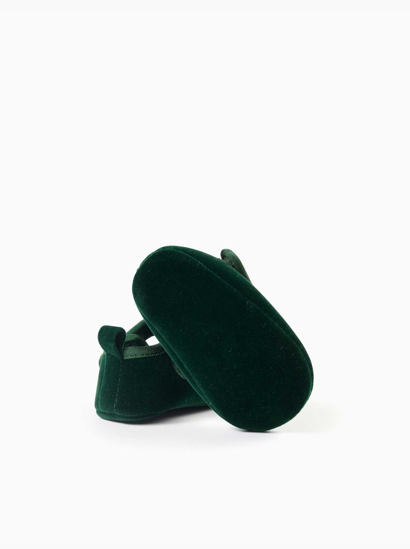Ballerine pre-walker in velluto Multicolore - Kiabi