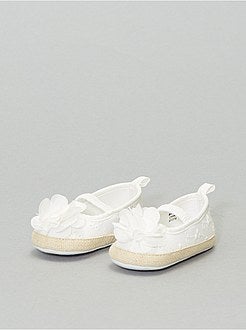 Ballerine ricamate punto inglese - Kiabi