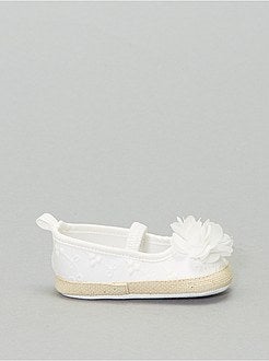 Ballerine ricamate punto inglese - Kiabi