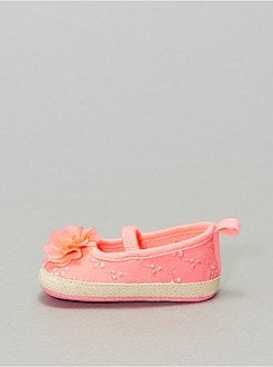 Ballerine ricamate punto inglese - Kiabi