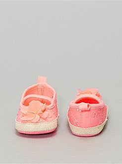 Ballerine ricamate punto inglese - Kiabi