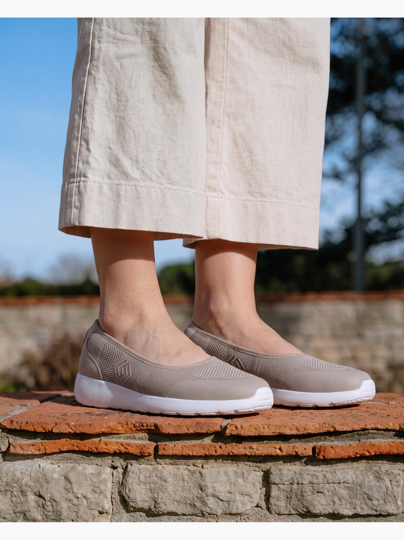 Ballerine soletta in schiuma everywear con memoria di forma isotoner Beige mélange - Kiabi