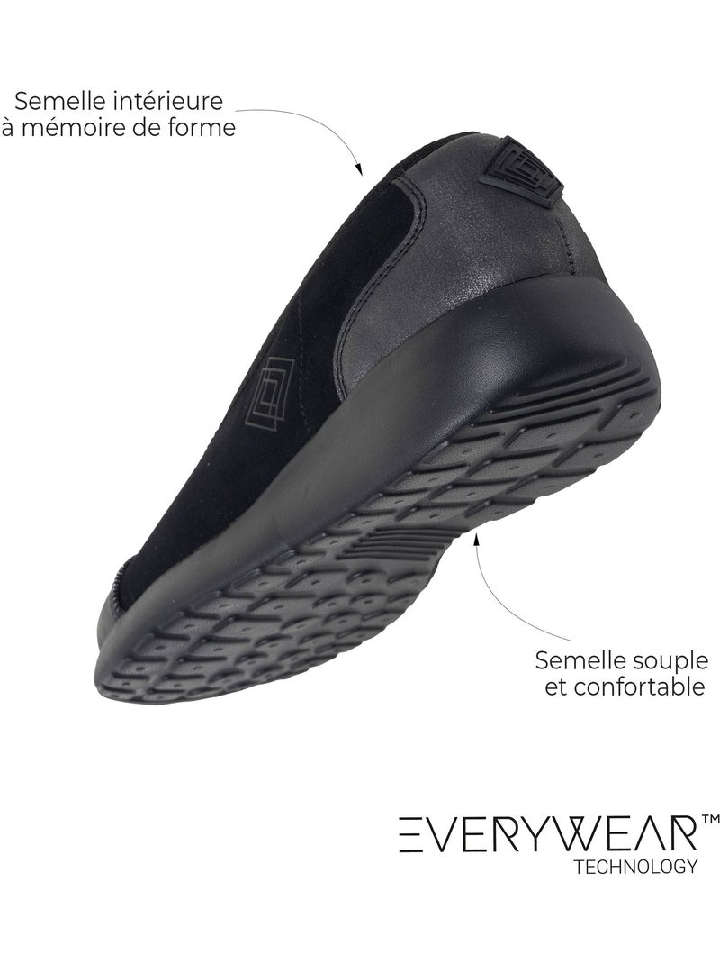 Ballerine soletta in schiuma everywear con memoria di forma isotoner Beige mélange - Kiabi