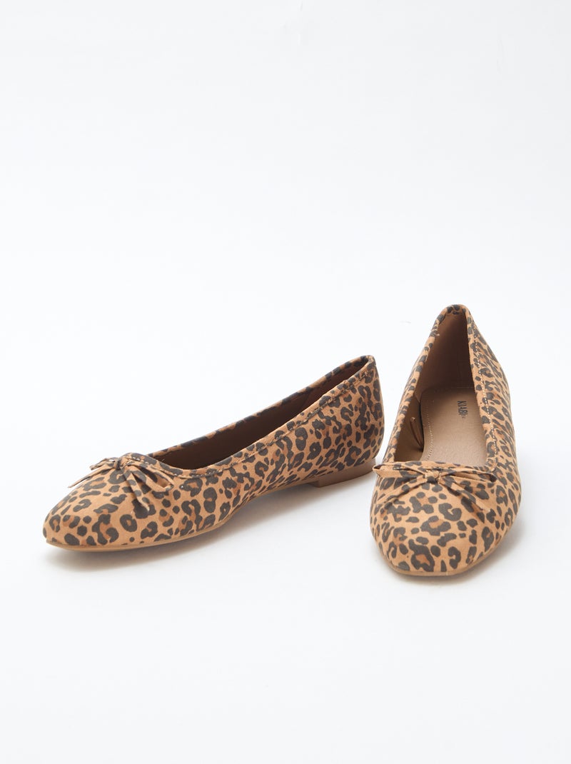 Ballerine unite in simil suede Beige - Kiabi