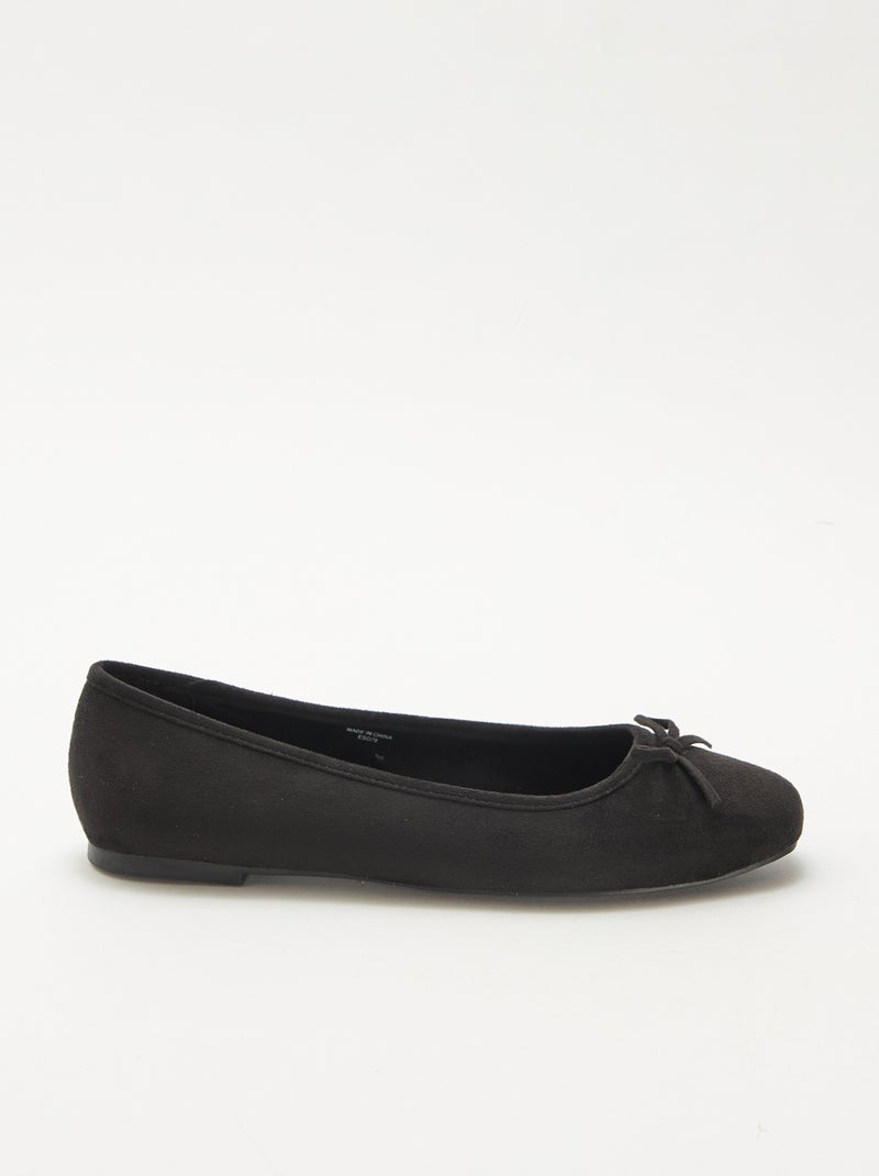 Ballerine unite in simil suede Nero - Kiabi