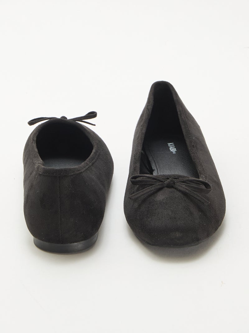 Ballerine unite in simil suede Nero - Kiabi