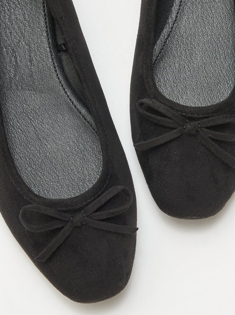 Ballerine unite in simil suede Nero - Kiabi