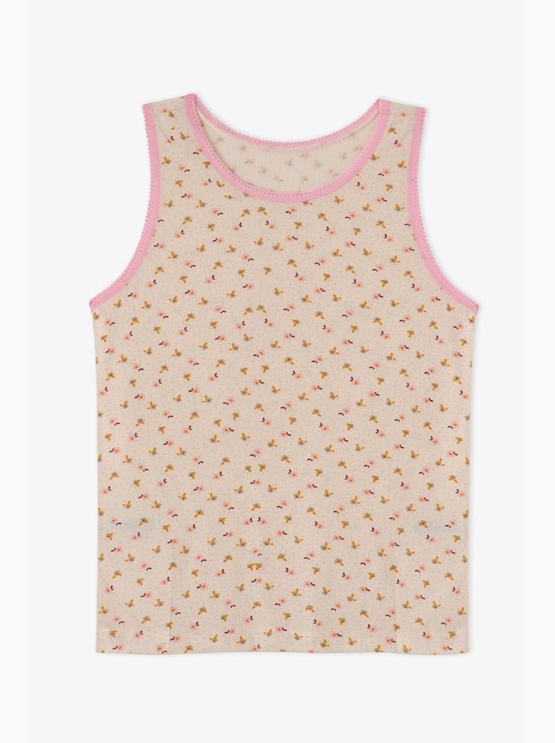 Bambina flory canotta a fiori penti Rosa chiaro - Kiabi