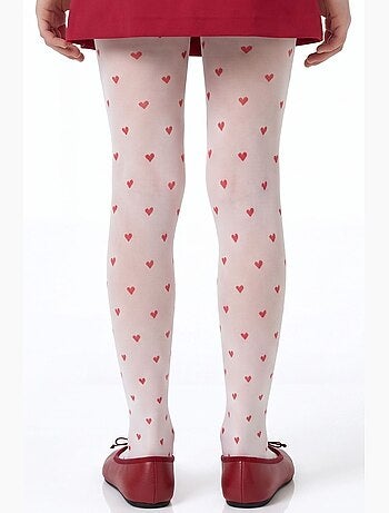 Bambina little heart collant con motivo a cuori penti
