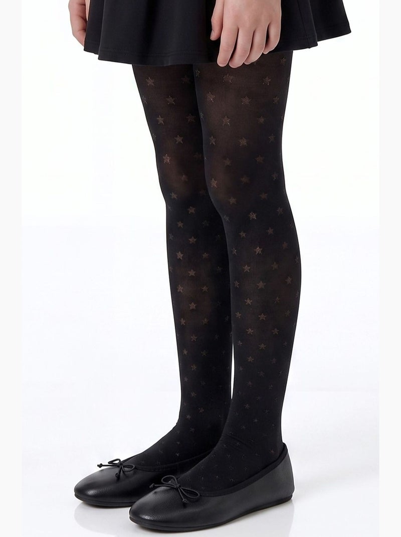 Bambina mini star collant a pois in tulle penti Nero - Kiabi