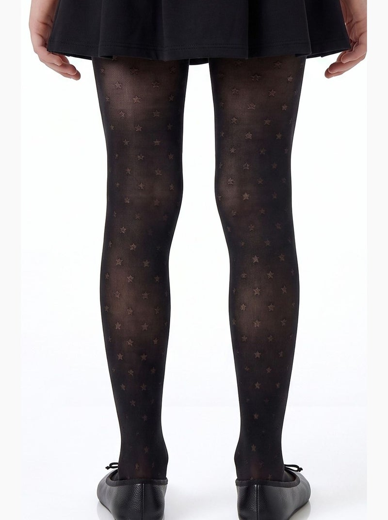 Bambina mini star collant a pois in tulle penti Nero - Kiabi