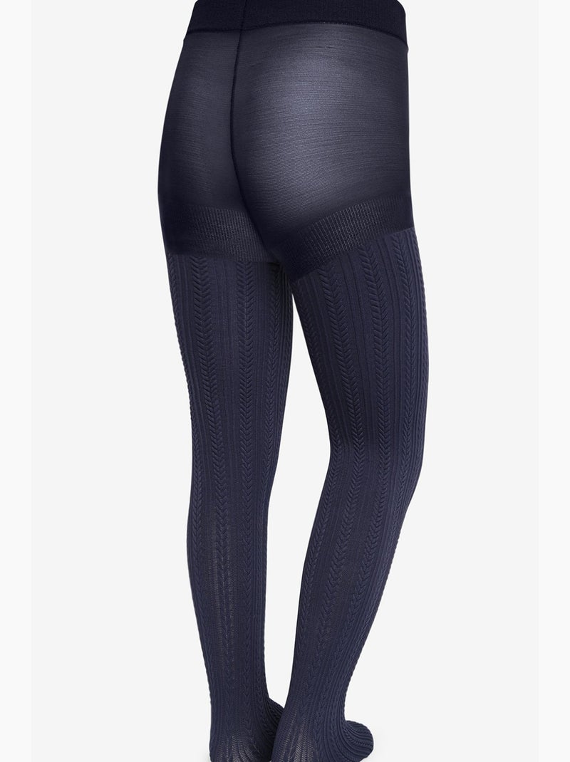 Bambina pretty knit penti Blu marino - Kiabi