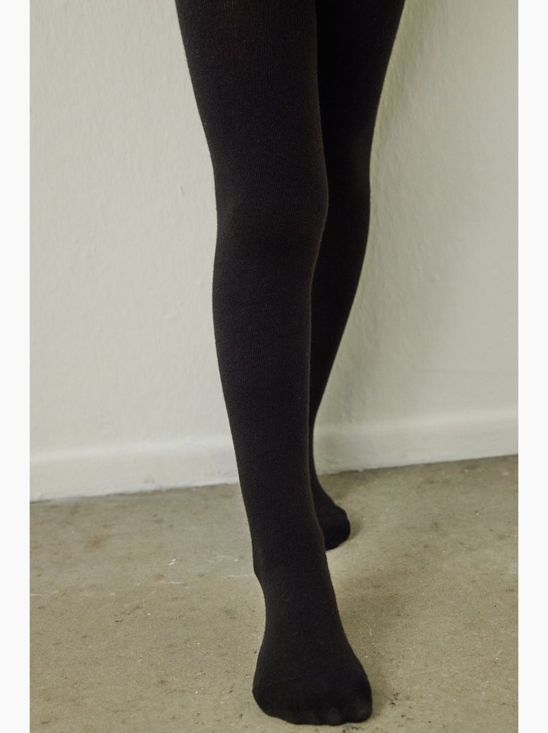Bambina pretty koton collant penti Nero - Kiabi