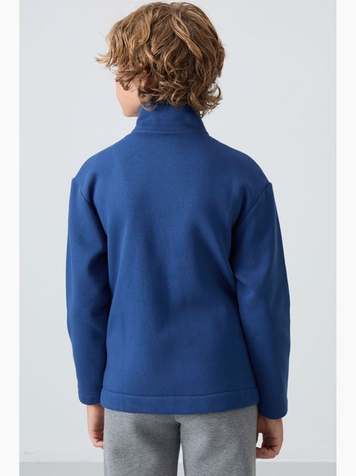 Bambino felpa con collo zip e tasca tommy - Kiabi