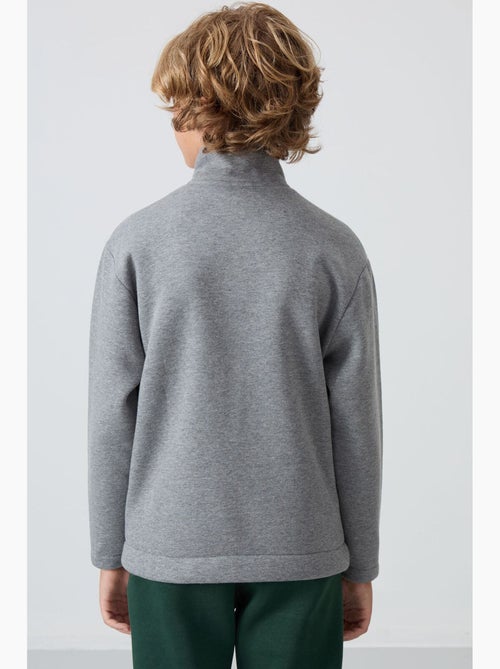 Bambino felpa con collo zip e tasca tommy - Kiabi Bambino felpa con collo zip e tasca tommy - Kiabi