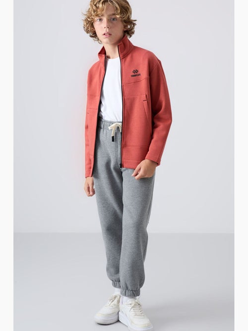 Bambino felpa con collo zip e tasca tommy - Kiabi