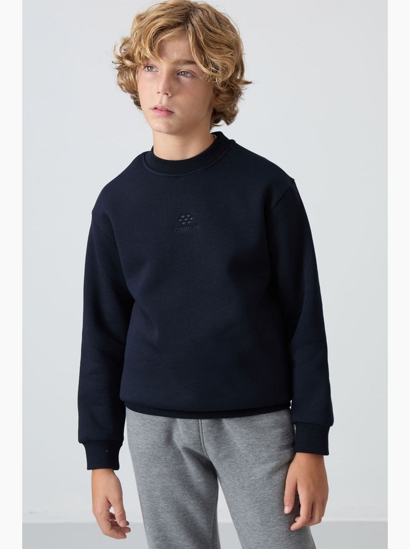 Bambino felpa girocollo tommy Blu - Kiabi