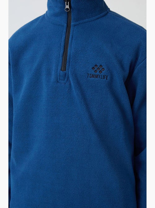 Bambino felpa mezza zip ricamata tommy - Kiabi