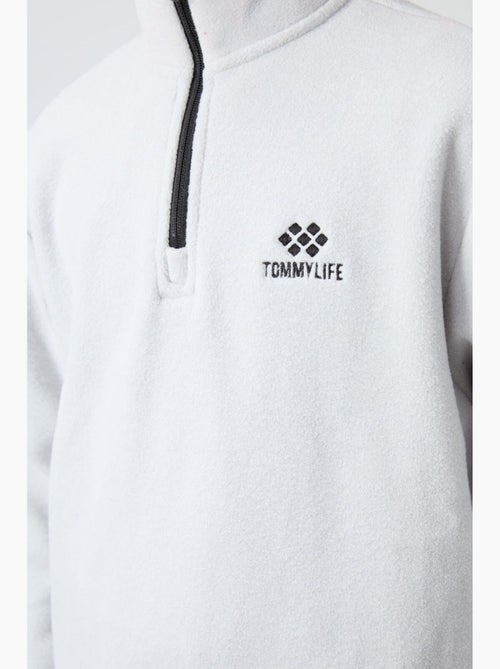 Bambino felpa mezza zip ricamata tommy - Kiabi Bambino felpa mezza zip ricamata tommy - Kiabi