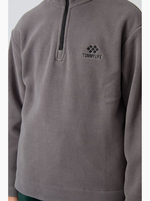 Bambino felpa mezza zip ricamata tommy - Kiabi Bambino felpa mezza zip ricamata tommy - Kiabi
