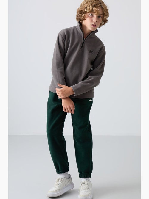 Bambino felpa mezza zip ricamata tommy - Kiabi Bambino felpa mezza zip ricamata tommy - Kiabi