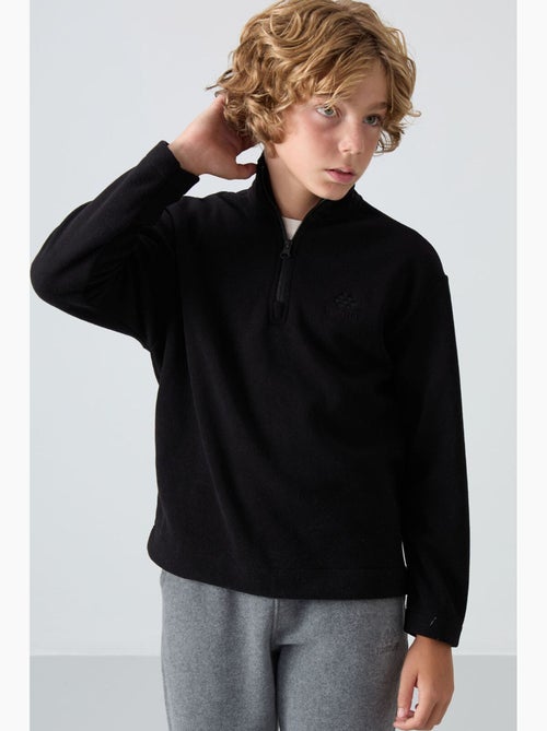 Bambino felpa mezza zip ricamata tommy - Kiabi