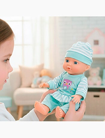 Bambola bebè 30 cm con seggiolone e accessori colorbaby's