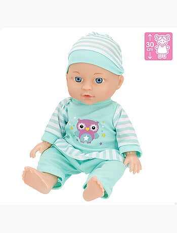 Bambola bebè 30 cm con seggiolone e accessori colorbaby's
