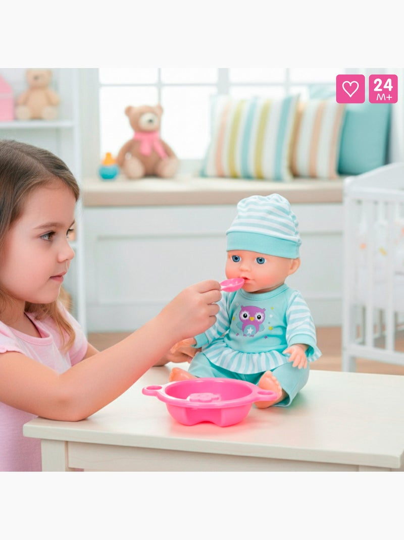 Bambola bebè 30 cm con seggiolone e accessori colorbaby's N/D - Kiabi