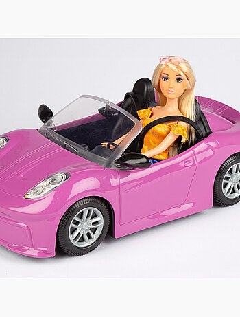Bambola con auto sportiva e accessori isabella