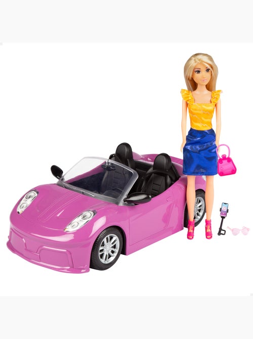 Bambola con auto sportiva e accessori isabella - Kiabi Bambola con auto sportiva e accessori isabella - Kiabi