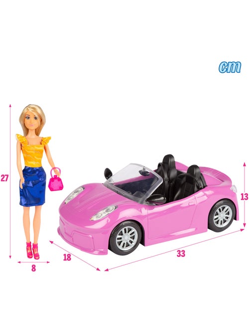 Bambola con auto sportiva e accessori isabella - Kiabi Bambola con auto sportiva e accessori isabella - Kiabi