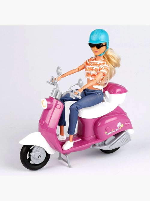 Bambola con monopattino e accessori isabella - Kiabi