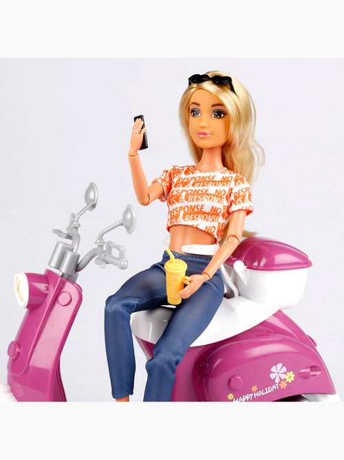 Bambola con monopattino e accessori isabella - Kiabi