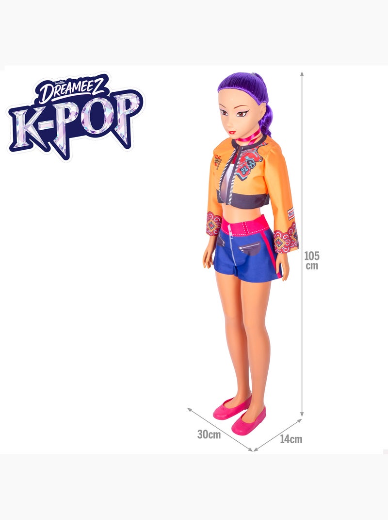 Bambola grande 105 cm capelli lilla +3 anni k-pop diva squad N/D - Kiabi