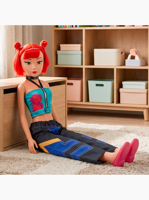 Bambola grande 105 cm capelli rossi +3 anni k-pop diva squad - Kiabi