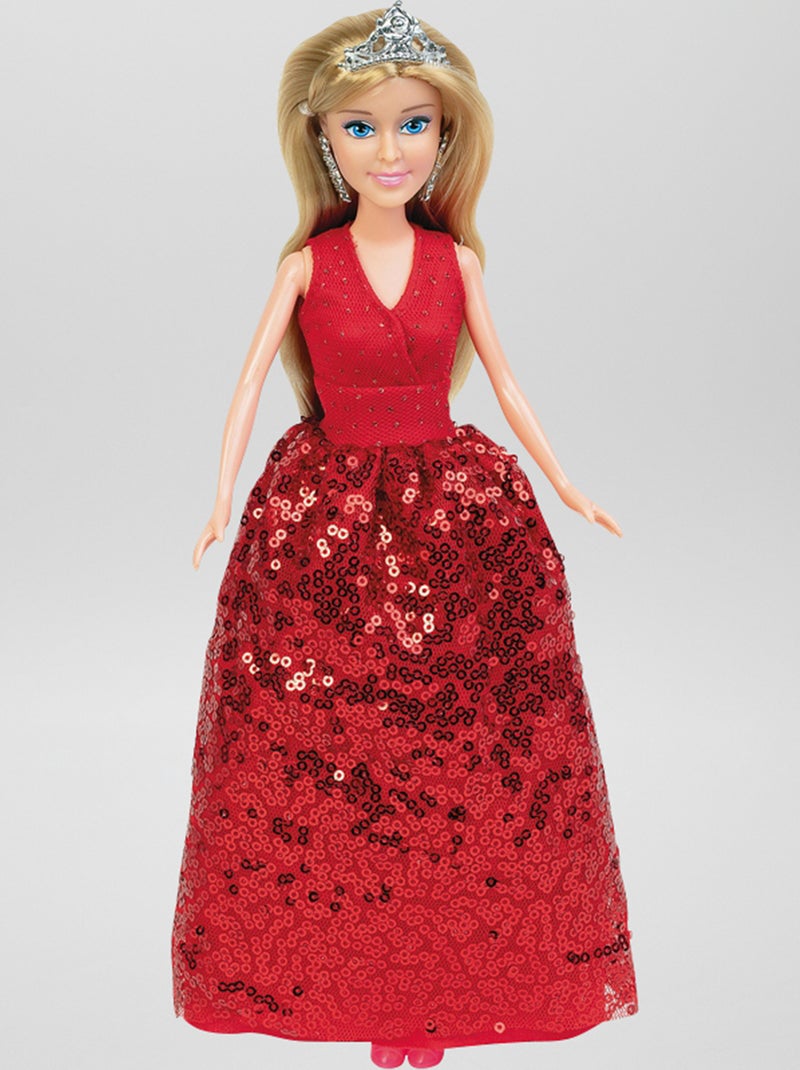 Bambola 'Lisa robe de bal' rosso - Kiabi