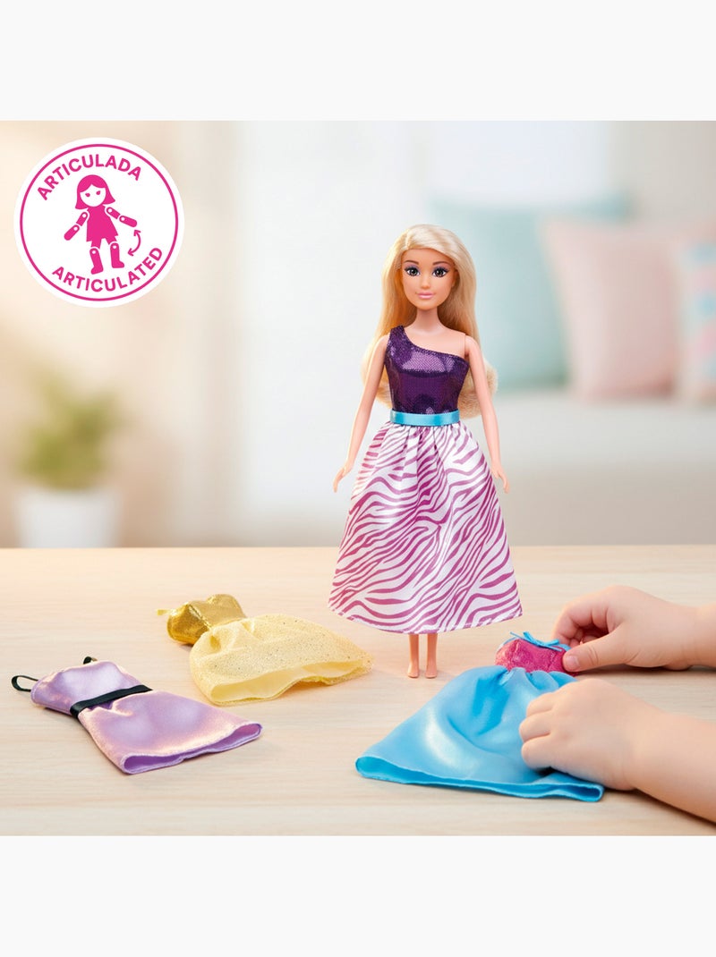 Bambola principessa 30 cm con abiti e accessori isabella N/D - Kiabi