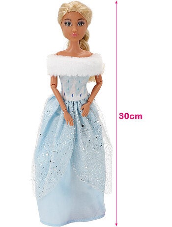 Bambola principessa 30 cm con cavallo bianco e accessori isabella