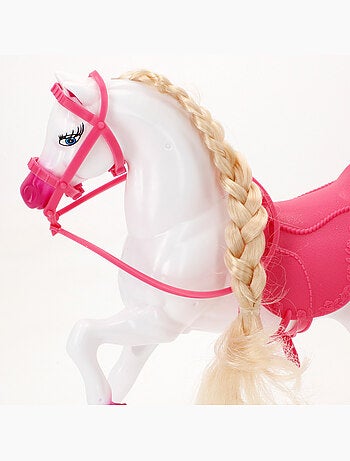 Bambola principessa 30 cm con cavallo bianco e accessori isabella
