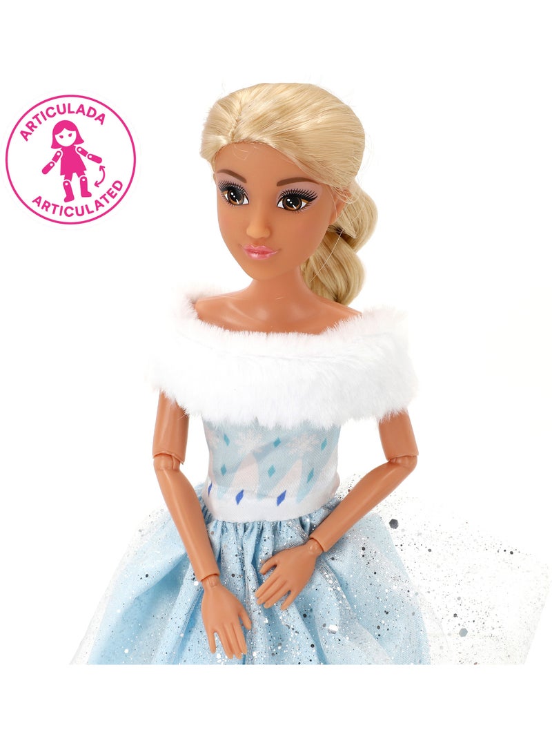 Bambola principessa 30 cm con cavallo bianco e accessori isabella N/D - Kiabi